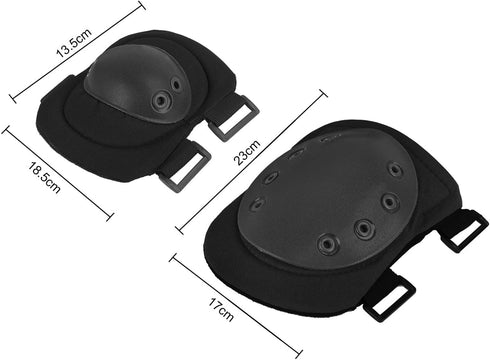 PURFUN Adjustable Cycling Knee Braces Elbow Pads, 4PCS Protector Gear for Inline Skating