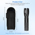 KENOBEE Flashlight Pouch Duty Belt Holster, Open Top Nylon MOLLE Torch Carrier for Tactical Light