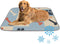 Generic Pet Cooling Mat Ice Silk Dog Cooling Mat Large Paw and Bone