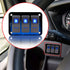 FXC Rocker Switch Aluminum Panel, 3 Gang Toggle Switches Dash, 5 Pin ON/Off, 2 LED Backlit for Boat Car Marine Blue