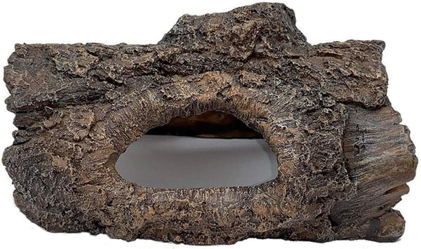 Tfwadmx Aquarium Decoration Cave, Resin Hollow Tree Trunk Log Ornament for Fish Tank Hideout for Betta, Cichlid
