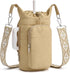 WOOMADA Water Bottle Holder Bag with Strap, 40/32 oz Crossbody Bag Gym Accessories,