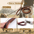 Leather Dog Leash, 4ft x 3/4 inch, Heavy Duty Braided Genuine Leather Training Leash for Large, Medium, Small Dogs