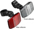 HESTYA 4 Pieces Bike Reflectors Kit, Front and Rear Safety Warning Reflectors for Handlebar and Seatpost