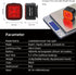 IPX6 4 CUBELITE III Smart Bike Light,Ultra-high Visibility, Auto On/Off, Dual-Channel LED Automatic Brake-Sensing