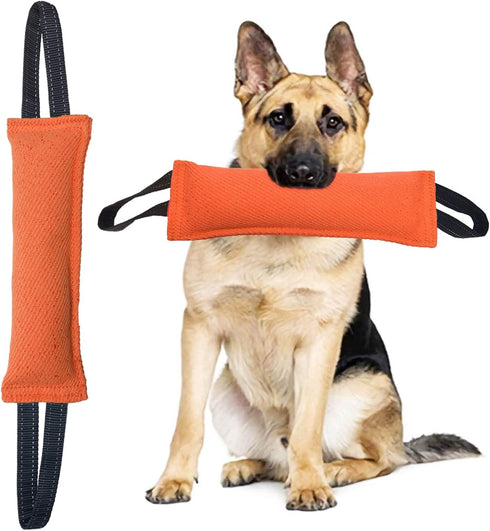 Clysrou Dog Tug Toy Tough Jute Bite Pillow Lasting Training Equipment Puppy