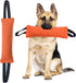 Clysrou Dog Tug Toy Tough Jute Bite Pillow Lasting Training Equipment Puppy