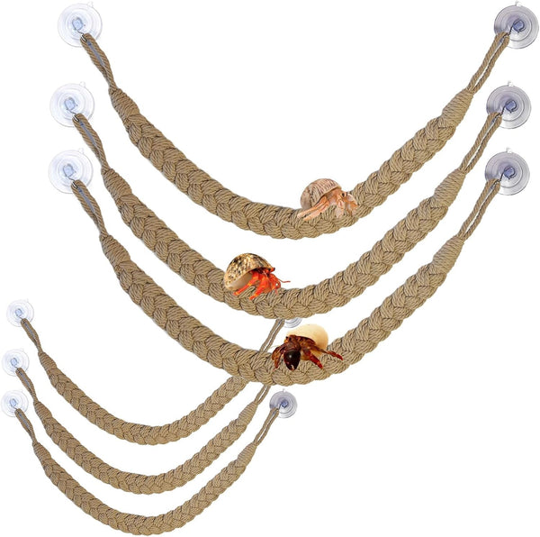 kathson Snake Climbing Toys, Corn Snake Enrichment Toys Rope Ladder, Hermit Crab