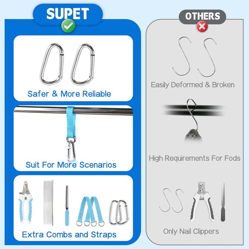 Hammock, Trimming Supet Dog Grooming Dog Hanging Harness for Nail Doorframe, Pet Holder Restraint for Clipping Nails