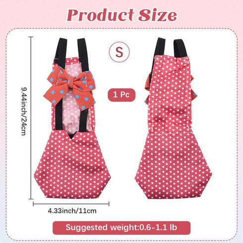 9.45 4.33 Inch CREATCABIN Pet Duck Diaper Poultry Diapers Pink Polyester Waterproof Adjustable Washable Ducking Nappy