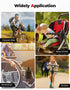 KEMIMOTO Large Bike Cup Holder, Bicycle Water Bottle Holder for Handlebar with Mesh Pockets Phone Bag