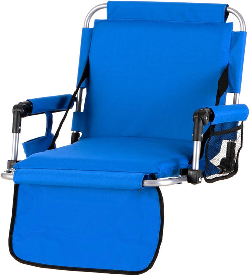 GREEN PARTY Stadium Seat for Bleachers Portable Outdoor Floor Folding Stadium Chair