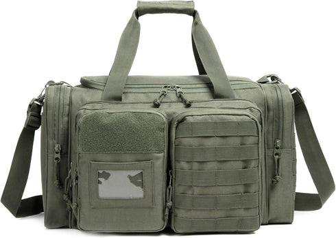 Gun Range Bag for Handguns and Ammo, Tactical Pistol Case Duffle Bags for Shooting Range Sport