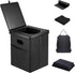 Panmout 16.5" XL Portable Toilet for Camping, Foldable Travel Toilet for Adults