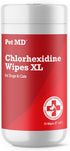 Pet MD XL Topical Wipes with Aloe for Dogs and Cats - Cleansing Wipes for Skin and Coat - 70 XL Wipes
