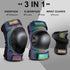 XINDAER Women's Skate Protective Gear Set | 3 in 1 Knee and Elbow Pads, Wrist Guards for Skateboard, Roller Skates,