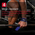 SKDK Cotton Hard Pull Wrist Lifting Straps with Neoprene Cushioned Padded Grips - Anti-Skid Silicone for Weightlifting