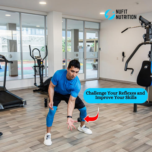 NuFit Sports Reaction Speed and Agility Training Ball, Reflex Trainer Equipment for Baseball, Soccer, and More