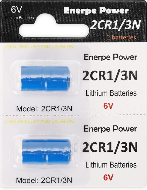 2-Pack 2CR1/3N 6 Volt Replacement Battery for Pet Stop, Dog Guard, Perimeter and Extreme Dog Collars