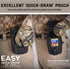 WYNEX Tactical Compass Phone Pouch - Large Molle Smartphone Holster Case with Carabiner