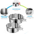 Dog Food Water Bowl with Clamp Holder, Stainless Steel Non-Spill Hanging Bowls for Small Medium Large Dogs (Silver, M)