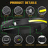 LED Headlamp Rechargeable 2PCS, Extremely Bright 230° Wide Beam Waterproof Head Lamp for Adults Hiking Running Camping