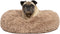 Best Pet Supplies Round Donut Dog Bed, Plush Faux Fur, Calming Anti-Anxiety Cushion, Slip-Resistant Base, Soft Support,