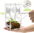 4"x4"x8" Jumping Spider Enclosure, Acrylic Tarantula Tank, Small Reptile Terrarium, Praying Mantis Habitat, Critter