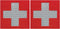 2 Pcs IR Reflective Medic Red Cross IFAK Patches | Hook &