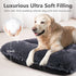 JOEJOY Large Dog Bed Crate Pad, Deluxe Plush Washable Soft Kennel Pad, Anti-Slip Sleeping Mat for Extra Large Medium