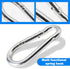 shiguan 3.1 Inch M8 396lb/180kg 304 6- Stainless Steel Spring Snap Hook, Holds to (Max) for Bowflex Home Gym