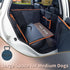 YOVEEKLE Hammock 4 Large Dog Car Seat for Medium Dogs, Waterproof Faux Leather Pet Carrier for Active Pets at Back Seat