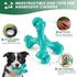 Dog Chew Toys for Aggressive Chewers, Indestructible Bones Toy, Durable Natural Rubber Cleaning Toothbrush Toys