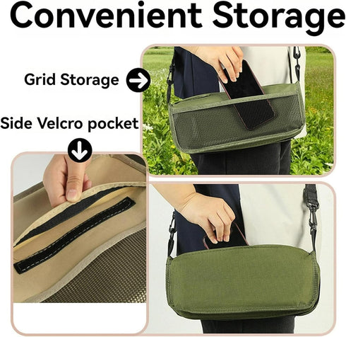 Generic 2026 Backpack 300lbs New Foldable Stool for Adults - Portable Camping Stool with Sling Bag, Capacity