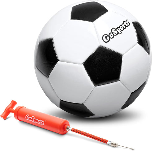 GoSports Classic Black and White Soccer Balls - Single or 6 Pack
