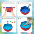 VEINARDYL 2 5 Swimming Swimming pcs Cat Pool Toys with pcs Toys, Foldable PVC Cat Splash Play Pool Water Mat Funny