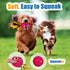 Squeaky Dog Toys for Small Dogs, Mini Dogs, Soft Latex Smile Balls, Egg Dog Toys Balls 6pcs