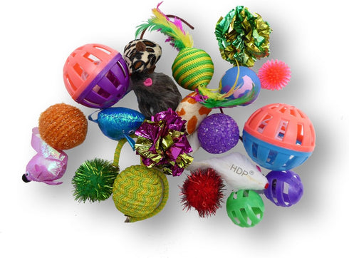 HDP Grab Bag of Assorted 20 Cat Toys