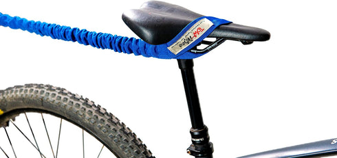 Winter/All-Season EZ Tab Bike Bungee Tow Rope for Bikes, E-Bikes, Skiing | MTB & Cycling Stretch Pull Strap