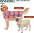 Kuoser Waterproof Dog Jacket, Pink XL, Adjustable Durable Coat for Extra Large Dogs