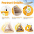 Rypet Winter Warm Bird Nest House - Plush Fluffy Sleeping Bed for Parrot, Parakeet, Cockatiels, Budgies, Yellow