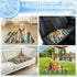 Generic 28" X22" Dog Cooling Blanket Ice Silk Cooling Mat for Bed Minimalist Striped Print Car Dog Beds for Small Dogs