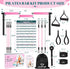 Pilates Bar Kit with Resistance Bands, Multifunctional Yoga Pilates Bar for Home Gym Workouts