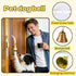 7.09 Inch 3 Dog Doorbell for Potty Training, Wall Mounted Bronze Bell with White Metal Bracket, Height, Includes
