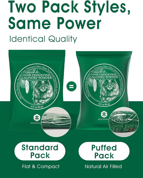 96.7% 2 Pet Hair Remover for Laundry - Hair Dissolving Laundry Powder, Laundry Detergent & Stain Remover for Clothes