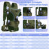 YUDODO Pet Dog Front Carrier - Adjustable Easy-Fit Backpack for Small Medium Dogs, Cats, and Rabbits (M, Army Green)