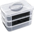 Genrico Flour Kennel | Transparent Breeding Habitat with Fine Mesh Flour Farm, for Reptiles, Birds, Opossums, Bearded