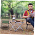 Toddmomy Portable Folding Chair Compact Outdoor Fishing Stool for Camping Travel Picnics Lightweight Space-Saving