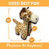 Spunky pup MEGA Tough Plush Toys for Aggressive Chewers - Durable, Triple-Layered Dog Chew Toys with Squeaker - Ideal
