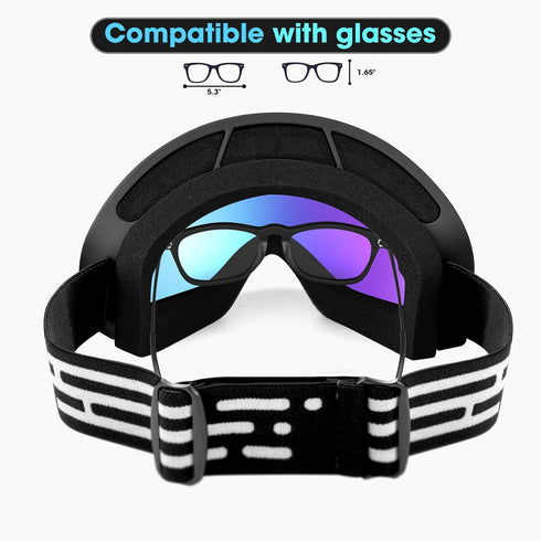 Ski Goggles for Men, Women, Adult, Youth, Snowboarding, Over 15 Years